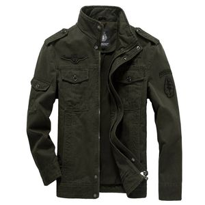 Giacca militare in cotone da uomo 2019 Autunno Soldato MA-1 Giacche stile militare Maschile Marca Slothing Mens Bomber Giacche Plus Size M-6XL T200107