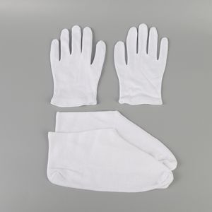 Chaussettes hydratantes en coton, couvre-pieds, gants de protection pour la maison avec élastique