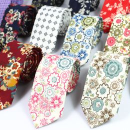 Katoenen nekband 145 * 6 cm floral heren stropdas 21 kleur beroep stropdas heren stropdas voor vaderdag heren zakelijke stropdas kerstcadeau