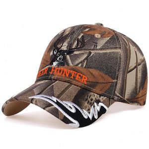 Casquette de cerf en coton pour l'extérieur, Casquette de Baseball, chapeaux de Camouflage pour hommes, chapeau de chasse