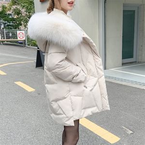 Vêtements rembourrés de coton style coréen mode lâche longueur moyenne vers le bas tissu de coton matelassé veste rembourrée en coton manteau d'hiver 201217