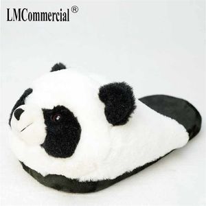 Coton En Peluche Spécial Intérieur Doux Panda Chaussures MenWomen Pantoufles Personnalisé Pantoufle Cotoon Pantoufle Amoureux De Sol Chaussures Hiver Chaud 201023