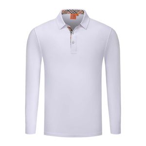 Katoenen polo shirt heren lange mouw casual vaste kleur polos shirts heren en dameskleding nr. 6s