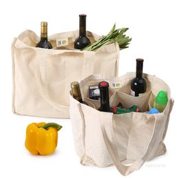 Katoenen boodschappentas canvas tassen opbergtassen supermarkt groente en plantaardige katoenen tas polyester katoen hand zeil BAGZC376