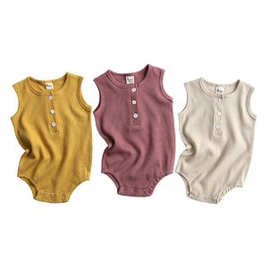 Coton été filles body infantile barboteuses vêtements pour enfants nouveau-né body combinaison bébé garçon vêtements 210413