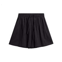 Coton Summer Loose High Waited Slim Casual Shorts pour les femmes avec un pantalon de jambe large A-Line Style A-Line 111