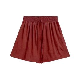 Coton Summer Loose High Waited Slim Casual Shorts pour les femmes avec un pantalon de jambe large A-Line Style A-Line 108