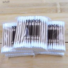 Cotton Swab 100 pièces/sac cotons-tiges jetables pour bébé filles maquillage conseils cosmétiques infantile coton-tige applicateur barre enfants bâton médical RodL231116