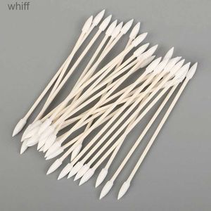 Cotton Swab 25 pièces/sac coton-tige jetable cosmétiques maquillage Permanent santé médical oreille bijoux bâtons propres bourgeons pointe Cotton Head SwabL231116