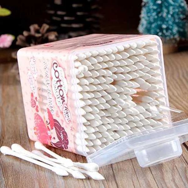 Cotton Swab Nouveau 200 pièces pointus pratiques cotons-tiges femmes santé maquillage q pointe cotons-tiges cosmétiques beauté écouvillons oreille propre bijoux HotL231116