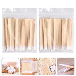 Wattenstaafjes 1000 Stuks Wimper Wattenstaafje Wegwerp Make-up Applicator Lange Wattenstaafjes Berken Cleaning Sticks 231007