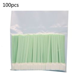 Katoenstaafjes 100 pcset dubbele laag polyester rechthoekige kopreiniging plastic handgreep stofvrije industriële paddle sticks 230511