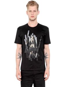 Katoenen T-shirt Zwart Ronde hals met Mona Lisa Print Men Designer T Shirts Grappige T-shirts Slim Fit Unisex T-shirt