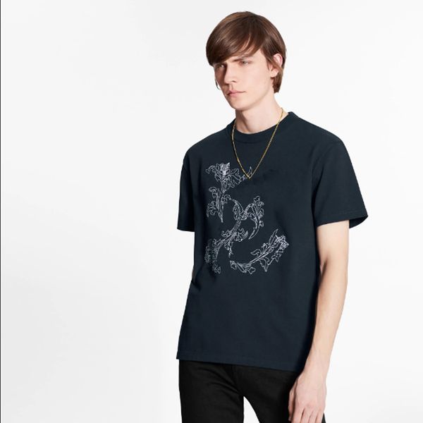 T-shirt en coton avec LOGO BRODÉ FLEUR T-SHIRT Hommes Designer T-shirts T-shirts drôles Slim Fit Unisex OVERSIZED T-Shirt Meilleures versions