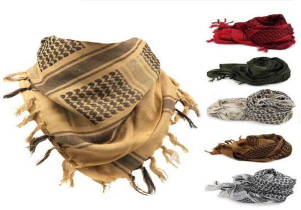 Foulards arabes en coton épais pour hommes ou femmes, Hijab musulman Shemagh tactique du désert, coupe-vent d'hiver, 4325734