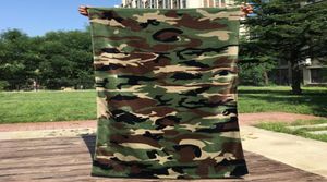 Les serviettes en coton épaississent le bain de bain camouflage de plage serviette active absorbant molle pour augmenter la serviette de tapis 170cm90cm9374055