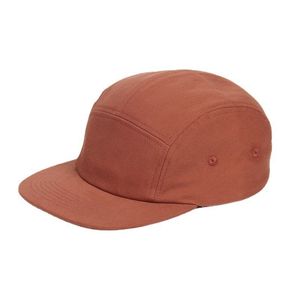 Cotton Washed 5 panel de borde plano de color puro