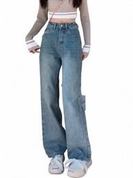 Cotvotee-Pantales Vaqueros Azules Para Mujer, Jeans informeelt de Cintura Alta, Elegantes, Vintage, Mom, RectoS, de Lgitud Completa, Y2K L1UF#