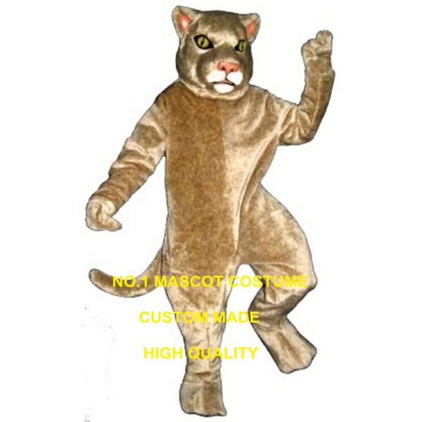 Cougar Mascot Costume Wholesale Taille adulte dessin animé Cougar Lion Thème Vente chaude Costumes Anime CARNIVAL DANGIE DANS
