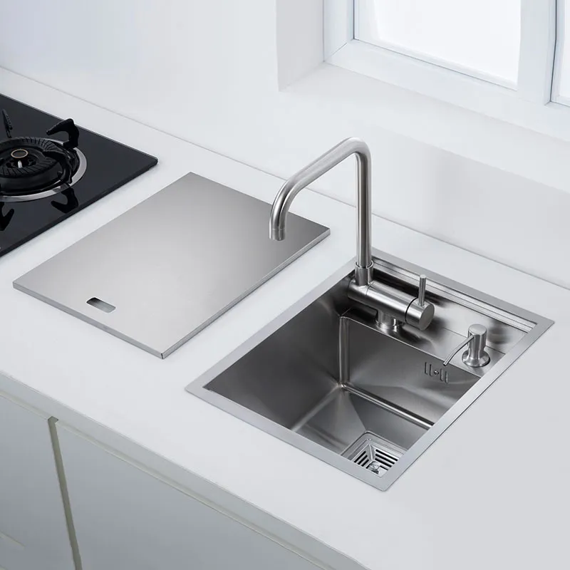 Fregadero Pequeño Para Encimera, Fregadero Invisible Para Balcón Negro