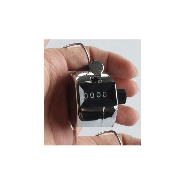 Compteurs Chrome Hand Tally Counter 4 Chiffres Nombre Clicker Golf Kd1 Drop Delivery Office School Business Industrial Measurement Analy Dhdmz