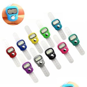 Compteurs Mini Hand Hold Band Tally Counter Lcd Digital Sn Finger Ring Electronics Head Count Buddha Electronic Drop Delivery Office Dhke4