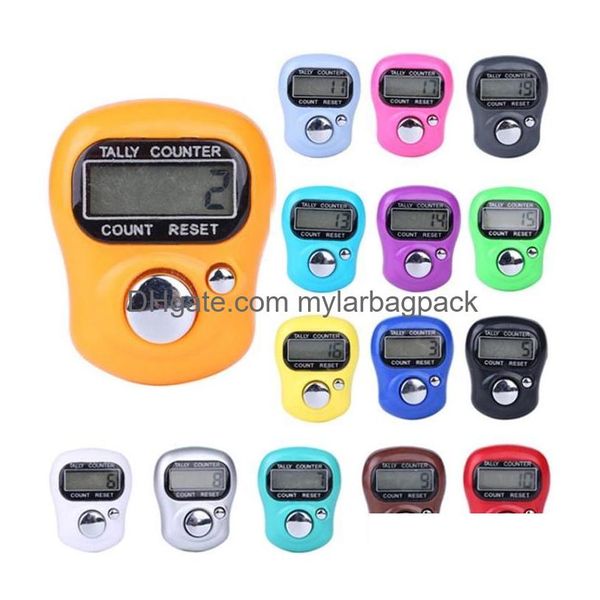 Contadores Al por mayor Mini Hold Hold Band Tally Counter LCD Digital Sn Ring Finger Head Count Tasbeeh Tasbih Boutique SN6877 D DH0GN