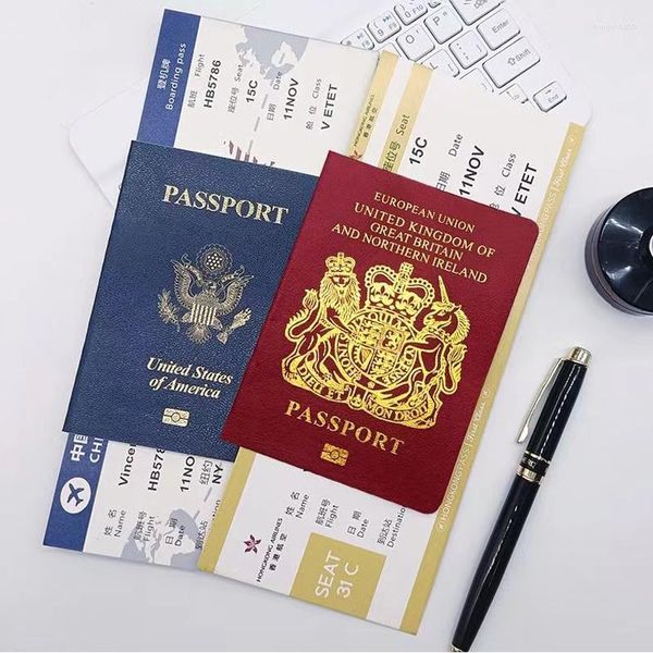 Pays passeport accessoire cahier cadeau créatif tournage Simulation papeterie pour fournitures scolaires Journal