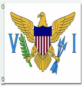 Drapeau de pays des îles vierges des états-unis, bannière américaine, Design volant, bannières en Polyester 100D 7339788