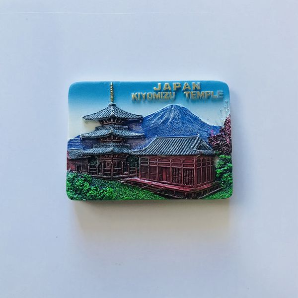 Iguanes de refrigerador de campo Tokio Magnet Travel Resin Mt. Fuji Hokkaido Pegatizas de refrigerante Souvenir Magnetic