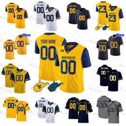 Landwegen ''West''Virginia''Bergbeklimmers''Voetbalshirts Lee Kpogba Malachi Ruffin Garrett Greene CJ Donaldson Jr. Johnson Jr. Anderson McLaurin