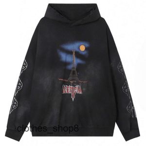 Paar ontwerper Hoodies Men Hoodie Balencigs Mens Sweater Sweatshirt Paris Eiffel Tower Hoodie Unisex Loose Fashion Hoodie 2024 Autum Y17M