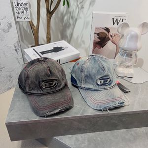 Stel Mode Gewassen en Versleten Ontwerper Ball cap Dames Zomer Buitenshuis Vakantie Sport Zonbescherming en schaduw Pet met letterborduurwerk