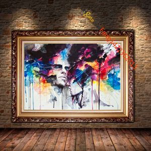 Image de Graffiti de Couple, super cadeau pour l'amour, impression d'art Premium, impressions sur toile HD, Art mural pour décoration de maison, sans cadre 252B