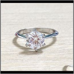 Paar sieradenromantische belofte trouw bands ring zirkoon steen kroon verlovingsringen voor vrouwen DFF0691 drop levering 2021 yi5lz