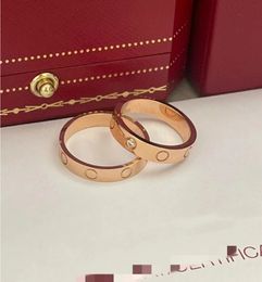 Couple Love Ring Designer Ring Classic Classic Diamond Inravaid Gold Ring Designer Bijoux Femme MANS Titanium Band Fashion Classic a Fine Diamonds Size 5-10