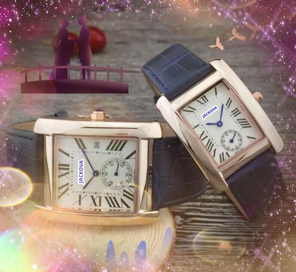 Couple amoureux montres à quartz de luxe hommes femmes boîtier en acier inoxydable carré chiffres numériques romains cadran relogio feminino réservoir étanche-must-design dame horloge cadeau