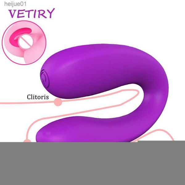 Couple Masseur Sex Toys pour Femmes Vagin Clitoris Stimuler u Type Vibrateur G-spot Massage Masturbateur Femme Adultes Produits L230518