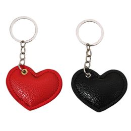 Couple PU cuir amour porte-clés pendentif en forme de coeur sac voiture porte-clés bijoux accessoires amant saint valentin cadeau bijoux pendentifs
