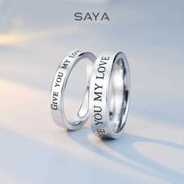 Paar ringen saya reproductieve ring dames hoogwaardige mode vinger wolfraam sieraden geschikt voor paren levering s24523010