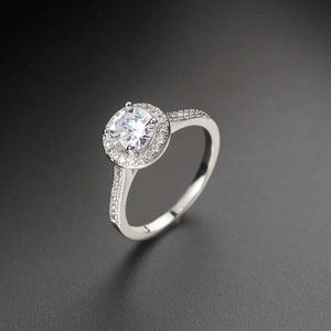 Paar ringen bruiloft aanbeveling dameskaart ring zilver vierkant zirconia kristal verloving bruiloft ring sieraden r781 s2452801