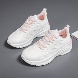 Paar sportschoenen veelzijdig voor vrouwen studentenloper schoen lichtgewicht witte hardloopschoenen mannen en dames ademende gaasschoenen voor vrouw F8825 36-44 18 mm#