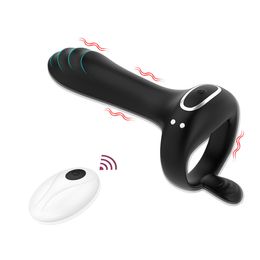 Paar vibrator sperma -slot ring seks speelgoed voor vrouwen vagina stimulator penis pik ring mannen vertragen ejaculatie cockring masturbator