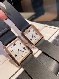Couple montres voiture montre de luxe montre de réservoir pour femme montres carrées diamant premium mouvement à quartz bracelet en acier inoxydable verre saphir montres-bracelets étanches