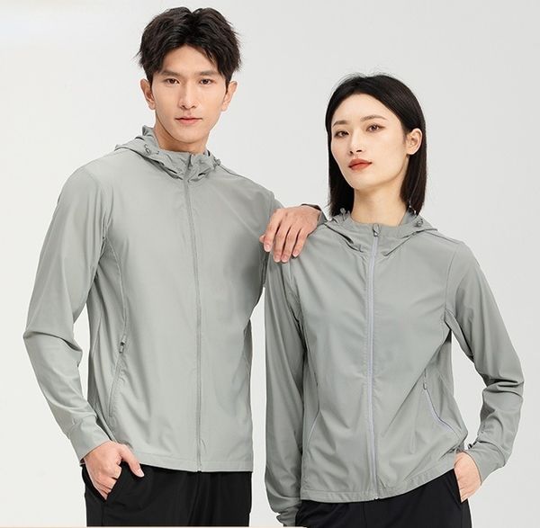 Les couples portent des vêtements de protection solaire en fil original pour femmes, résistants aux UV, respirants, respirants, vêtements de protection solaire tricotés en chaîne, vêtements de peau claire, impression pour hommes