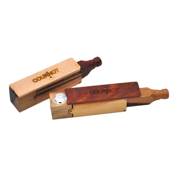 COURNOT – Pipe à tabac en bois, Durable, faite à la main, pour fumer des cigares, cadeau Cool, couleur aléatoire