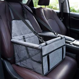 Cover Car Carrier Seat Bag Opvouwbare Hangmat Veiligheid Reizen Mesh Protector Mand Kat Hond Kussen Mat Huisdier Accessoires HKD230706