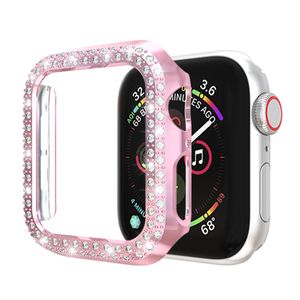 étui pour apple watch band 5 4 3 44mm 40mm iwatch 42mm 38mm Bling diamant protecteur d'écran couverture pare-chocs