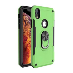 Funda para Huawei Y5/6/7/9/P Smart Z 2019/P30 Lite Pro Carcasa rígida Soporte de anillo de TPU suave Se adapta al soporte magnético para automóvil Estuche resistente de doble capa