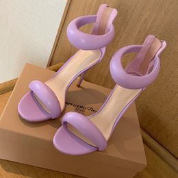 Cover Heel sandales pour femmes designer de luxe bande étroite Zip chaussures habillées à talons hauts Top qualité en cuir véritable 10cm talon aiguille mode